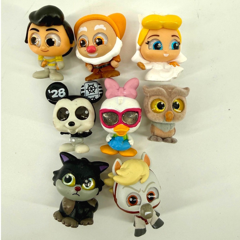 Disney Doorables Lot 8 Figures Series 8 9 Mickey Cinderella Maximus Figaro Doc